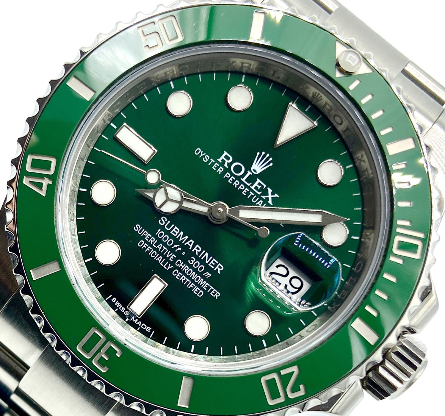 Rolex Submariner Date 116610LV 40mm Green Dial with Stainless Steel Bracelet